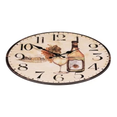 Hodiny víno, 34cm HA1657 č.2