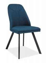 Jídelní čalouněná židle PABLO tmavě modrá