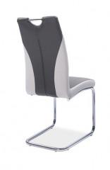 Jídelní čalouněná židle H-342 šedá/světlá šedá