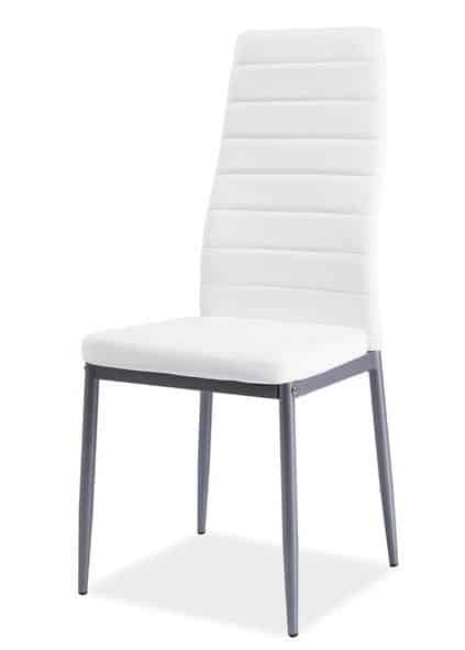Casarredo Jídelní čalouněná židle H-261 Bis bílá/alu