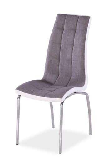 Casarredo Jídelní čalouněná židle H-104 šedá/bílá