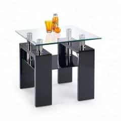 Konferenční stolek Diana H kwadrat, černý lak