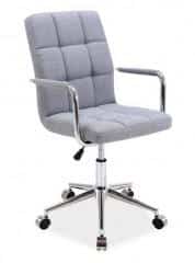 Kancelářská židle Q-022 šedá látka