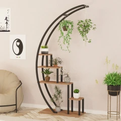 Garden stojan na květinym borovice Atlantic / černá