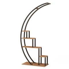 Garden stojan na květinym borovice Atlantic / černá