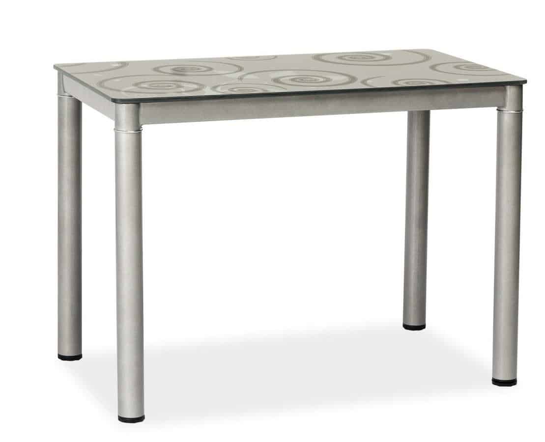 Levně Casarredo Jídelní stůl DAMAR 80x60 šedý