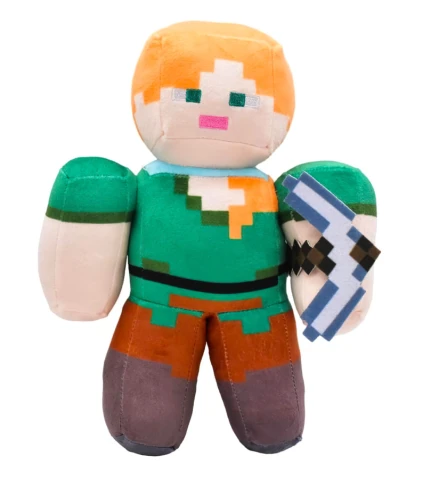 Plyšová hračka Minecraft Alex s krumpáčem PHPL2166
