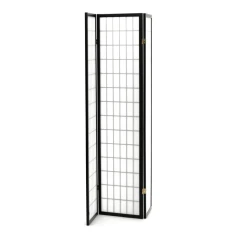 Paraván, masiv, černá, EF-E803 BK