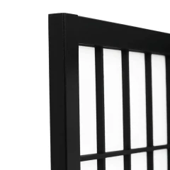Paraván, masiv, černá, EF-E803 BK