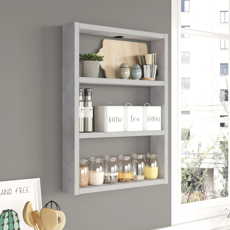 Nástěnná police STROUD - kámen