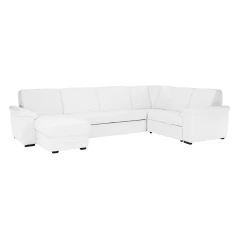 Sedací souprava BITER U ekokůže bílá - LEVÁ č.1