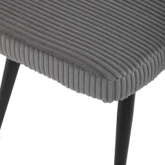 Relaxační křeslo, šedá, manšestrová látka, AK-L7285 GREY6