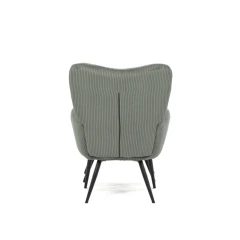 Relaxační křeslo, zelená, manšestrová látka, AK-L7285 GRN6