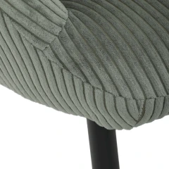 Relaxační křeslo, zelená, manšestrová látka, AK-L7285 GRN6