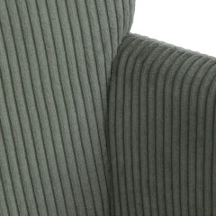 Relaxační křeslo, zelená, manšestrová látka, AK-L7285 GRN6