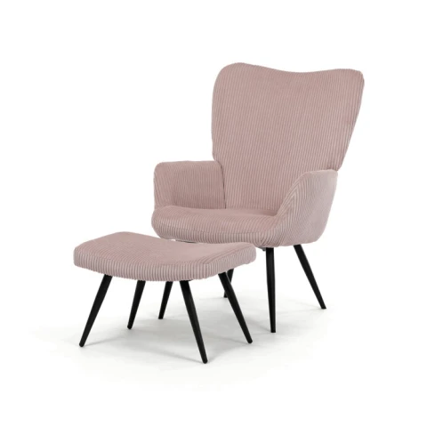 Křeslo s podnožkou AK-L7285 PINK6