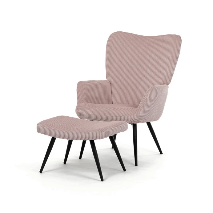 Křeslo s podnožkou AK-L7285 PINK6