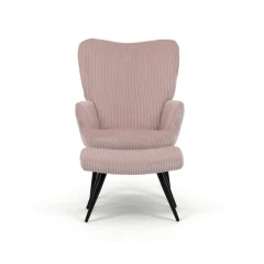 Relaxační křeslo, růžová, manšestrová látka, AK-L7285 PINK6