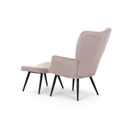 Relaxační křeslo, růžová, manšestrová látka, AK-L7285 PINK6