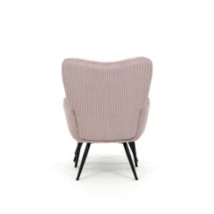 Relaxační křeslo, růžová, manšestrová látka, AK-L7285 PINK6
