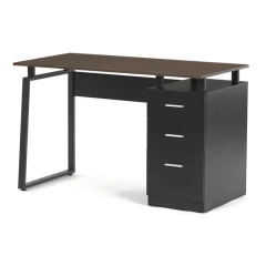 Kancelářský stůl 120x60cm, melamin, ořech, APC-3218 OAK