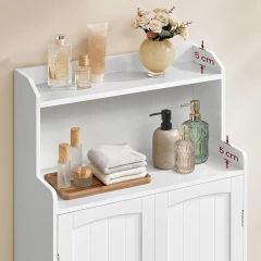 Koupelnová skříňka 60x30x100cm, mdf, bílá, AUK-E1177 WT