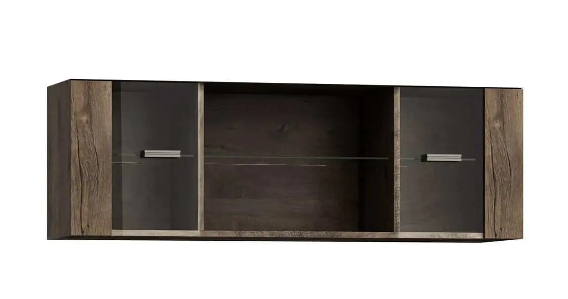 Casarredo Závěsná vitrína INDIANAPOLIS I-21 jasan tmavý