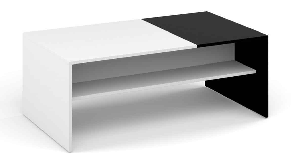 Casarredo Konferenční stolek BELT bílá/černá