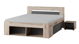 Postel ROMA 160 cm s nočními stolky