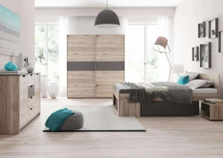 Postel ROMA 160 cm s nočními stolky