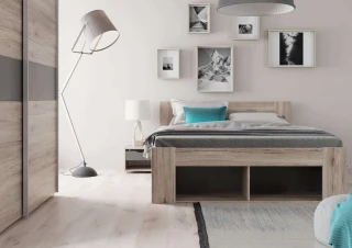 Postel ROMA 160 cm s nočními stolky