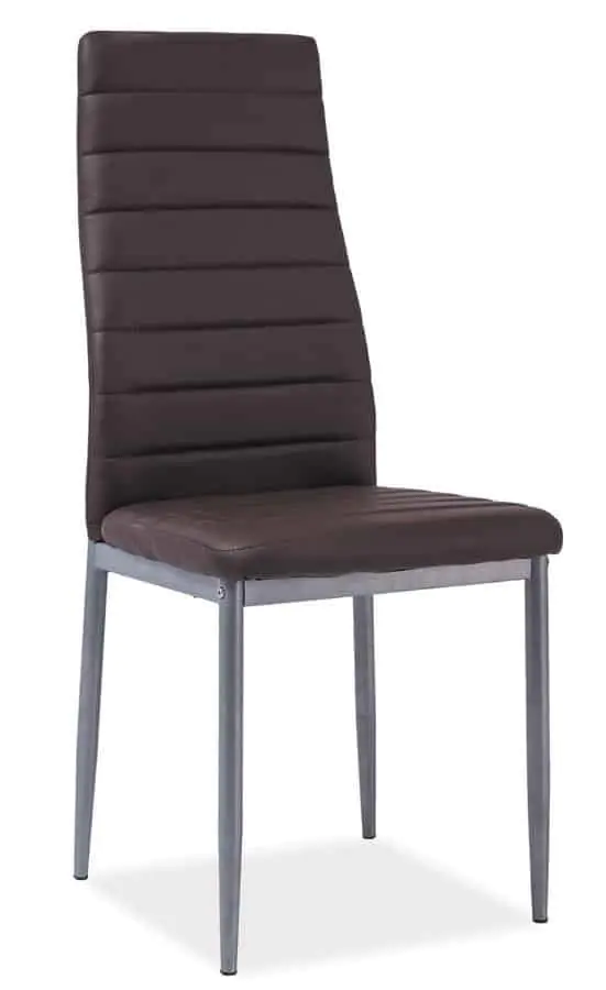 Casarredo Jídelní čalouněná židle H-261 Bis hnědá/alu