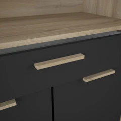 Příborník DOLCE - dub/černý