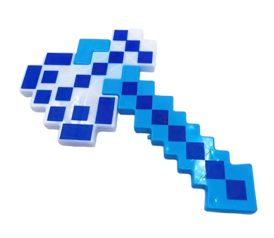 Svítící diamantová sekera se zvuky Minecraft OPBH2303