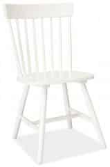 Jídelní dřevěná židle ALERO bílá