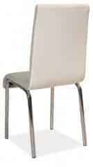 Jídelní čalouněná židle H-161 šedá/bílá