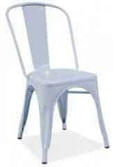 Jídelní kovová židle LOFT bílá