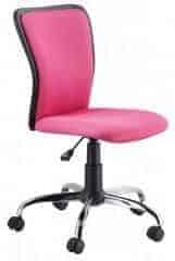 Kancelářská židle Q-099 růžová/černá