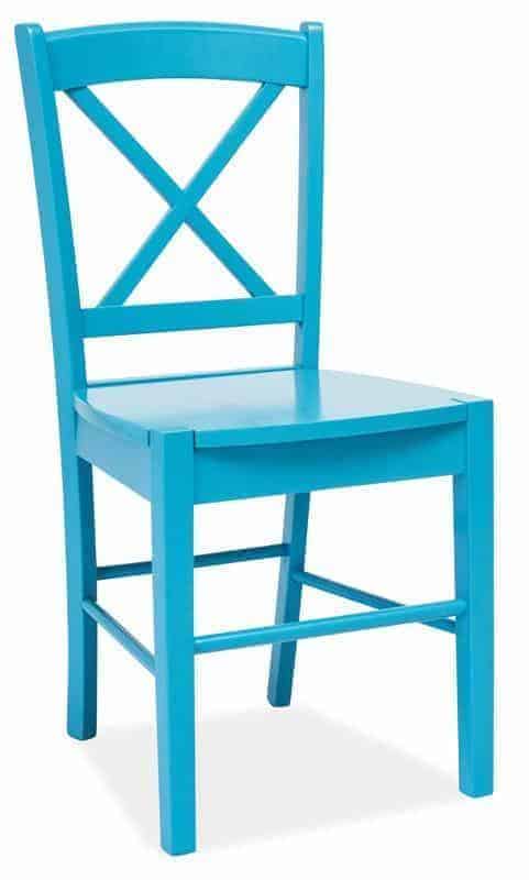 Casarredo Jídelní dřevěná židle CD-56 modrá