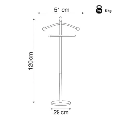 Němý sluha, kov, černá, 82646 BK