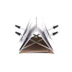 Bodec kovový - zápich, bílý, cena za balení (4 ks)