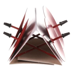 Bodec kovový - zápich, červený, cena za balení (4 ks)