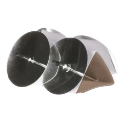 Bodec kovový - zápich, stříbrný, cena za balení (4 ks)