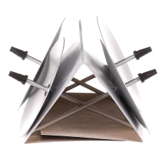 Bodec kovový - zápich, stříbrný, cena za balení (4 ks)