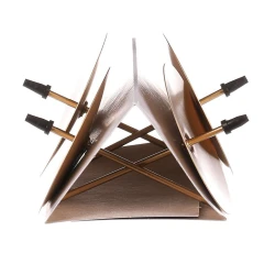 Bodec kovový - zápich, zlatý, cena za balení (4 ks)