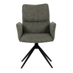 Jídelní židle, zelená, látka, DCH-D1328 GRN2