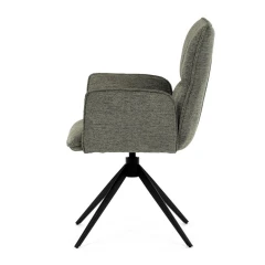 Jídelní židle, zelená, látka, DCH-D1328 GRN2