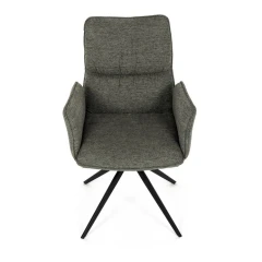 Jídelní židle, zelená, látka, DCH-D1328 GRN2