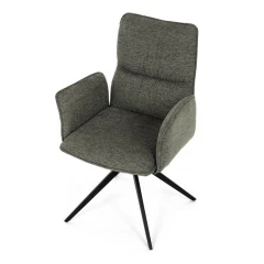 Jídelní židle, zelená, látka, DCH-D1328 GRN2