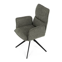 Jídelní židle, zelená, látka, DCH-D1328 GRN2